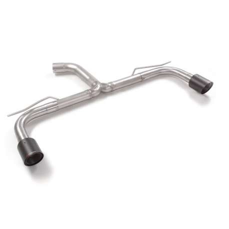 Tramos traseros dobles en acero inox Volkswagen Golf Mk8 2.0GTi (180kW) 70mm 2020 - 2024