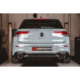 Silencioso trasero doble en acero inox Volkswagen Golf MK8 1.5TSI - 1.5eTSI (110kW - Multilink) 12/2019 - HOY