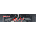 Tramos traseros doble en acero inox Volkswagen Golf MK8 1.5TSI - 1.5eTSI (110kW - Multilink) 12/2019 - HOY