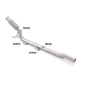 Tube suppression FAP en inox Volkswagen T5 Caravelle / Multivan (typ 7H) 2.0TDi (132kW) 4motion 2009 - 2016