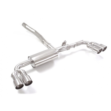 Silencioso trasero doble en acero inox Mercedes Classe A(W177)  A220 (140kW - 51L) 07/2018 - 2019