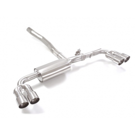Silencioso trasero doble en acero inox Mercedes Classe A(W177)  A250 (165kW - 51L) 05/2018 - Hoy