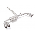 Silencioso trasero doble en acero inox Mercedes Classe A(W177)  A250 (165kW - 51L) 05/2018 - Hoy