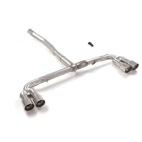 Tubo trasero grupo n doble acero inox Mercedes Classe A(W177) A220 (140kW - 51L) 07/2018 - 2019