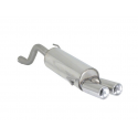 Silencioso trasero en acero inox con salidas redondas 2x80 mm Alfa Romeo MiTo(955) 2008 1.4 TB (103kW) Multiair 2014 - 07/2018