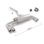 Silencioso trasero doble en acero inox BMW Série 3 G20(Sedan) 330i (190kW) 2019 - 2024