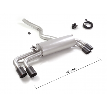 Escape trasero doble en acero inox BMW Série 3 G20(Sedan) 330i (190kW) 2019 - 2024