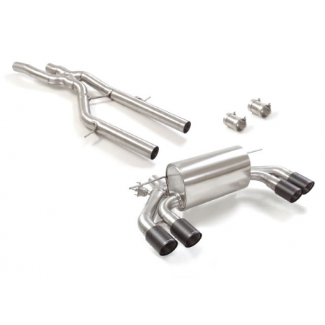 Tramo intermedio + Escape trasero en acero inox BMW M2 F87 Coupé CS 3.0 (331kW) 2020 - Hoy