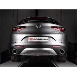 Silencioso trasero doble en acero inox Alfa Romeo Stelvio(949) 2.0 Turbo Q4 (184kW) 2021 - Hoy