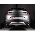 Silencioso trasero doble en acero inox Alfa Romeo Stelvio(949) 2.0 Turbo Q4 (184kW) 2021 - Hoy