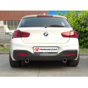 Silencioso trasero doble en acero inox  BMW F20 120i (135kW - B48) 2018 - 2019