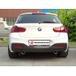 Silencioso trasero doble en acero inox  BMW F20 120i (135kW - B48) 2018 - 2019