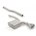 Silencioso trasero en acero inox Mini F56 2014  JCW 2.0 (170kW) 11/2020 - Hoy