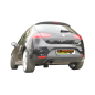 Silencioso trasero en acero inox Seat Leon II (1P) Cupra-R 2.0TSI  (195KW) 2010 - 2013