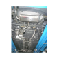 Silencioso trasero en acero inox Seat Leon II (1P) Cupra-R 2.0TSI  (195KW) 2010 - 2013
