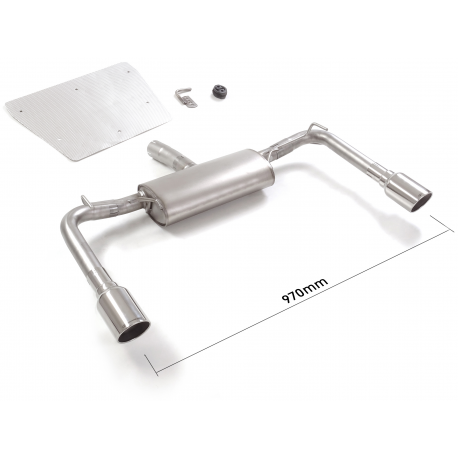 Escape trasero doble en acero inox Alfa Romeo GIULIETTA(940) 1.6JTDM2 (77KW) 2010 - 2015