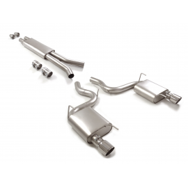 Silencioso intermedio acero inox + Silencioso trasero inox Ford Mustang VI Coupe 5.0 V8 GT (310KW) Ø76MM 2015 - Hoy