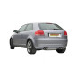 Escape trasero doble en acero inox Ragazzon Audi A3 1.9TDI (77KW) - 2.0TDI (100/103KW) 05/2003 - 08/2012