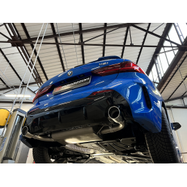 Silencioso trasero doble en acero inox  salidas Sport Line Bmw Serie1 F40 118i (100kW) 11/2020 - Hoy
