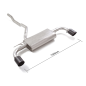 Silencioso trasero doble acero inox salidas Carbon Shot Bmw Serie 1 F40 118i (100kW) 11/2020 - Hoy