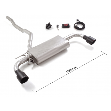 Escape trasero acero inox con válvula eléctrica Bmw Serie 1 F40 118i (100kW) 11/2020 - Hoy