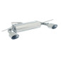 Escape trasero doble en acero inox Audi A3 1.9TDI DPF (77KW) - 2.0TDI DPF (103KW) 06/2005 - 06/2008