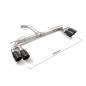 Tubo trasero grupo n doble acero inox Audi A3 (typ 8Y - GY) Sportback 35TFSI (110kW) 2020 - Hoy
