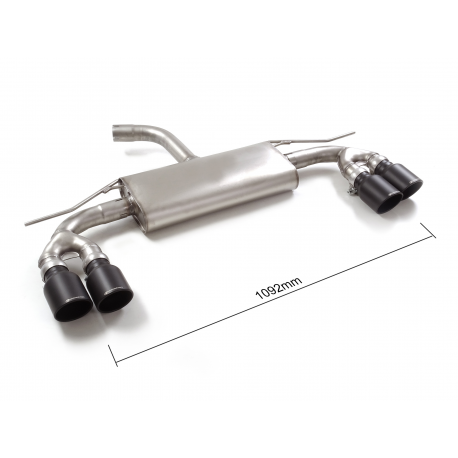 Escape trasero doble en acero inox Audi / A3 (typ 8Y - GY) Sportback 30TFSI (81kW) 05/2020 - 2024
