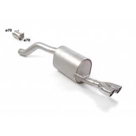 Silencioso trasero en acero inox  Audi A1 (typ GB) 40TFSI (147kW) 2018 - 2020