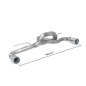 Tramo trasero grupo N doble acero inox BMW Serie 1 F21 116i (100kW - N13) 2012 - 2015