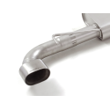Silencioso trasero doble en acero inox Lancia Delta 2.0 Turbo 16V Integrale Evoluzione (151 / 154kW) EVO1 ø70mm 1991 - 1993