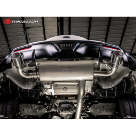 Silencioso trasero doble en acero inox salidas redondas Toyota Supra Mk5 2019 GR 2.0 (190kW) +Fuji Speedway 2019 - Hoy