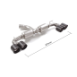 Silencioso trasero doble Carbon Shot Toyota Yaris GR Four 1.6 (192kW) 2020 - Hoy