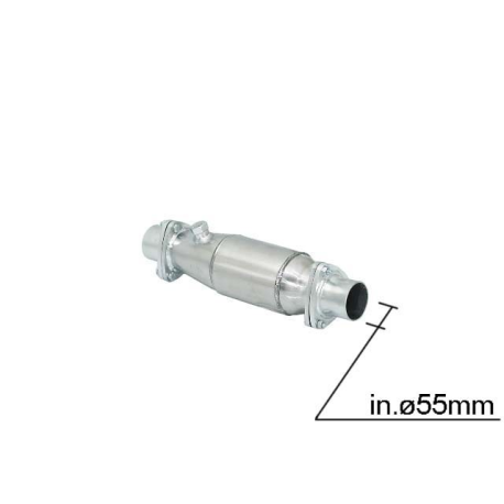 Catalizador deportivo FIA CSAI 100cpsi Ø55mm Universal
