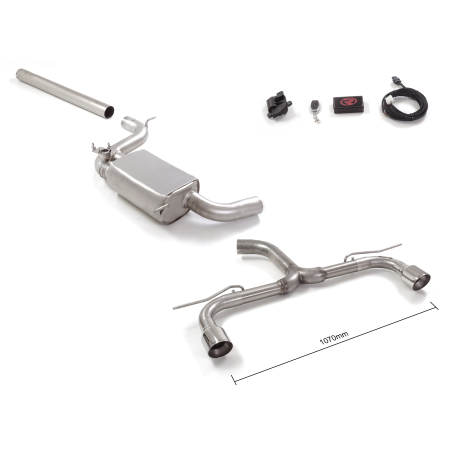 Tramo delantero + Tramo intermedio + Tramo trasero doble Volkswagen Golf Mk7.5 2.0TSI GTI (180KW) 76MM 07/2018 - 2020