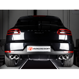 Silencioso trasero doble en acero inox Porsche Macan S 3.0TDi (190kW) 2014 - 2018
