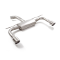 Silencioso trasero doble en acero inox Volkswagen Golf Mk8 2.0GTi (180kW) 76mm 2020 - 2024