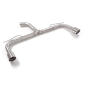 Tramo trasero grupo N doble acero inox Volkswagen Golf Mk8 2.0GTi (180kW) 76mm 2020 - 2024