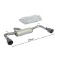 Silencioso trasero doble en acero inox Sport Line Black Alfa Romeo GIULIETTA(940) 1.6JTDM2 (77KW) 2010 - 2015