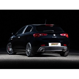 Silencioso trasero doble en acero inox Sport Line Black Alfa Romeo GIULIETTA(940) 1.6JTDM2 (77KW) 2010 - Hoy