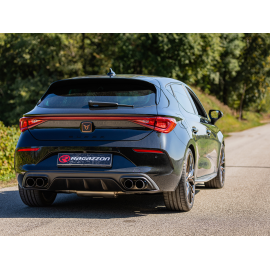 Escape trasero doble en acero inox Cupra Leon (KL) 2.0TSI (180kW) 2021 - Hoy