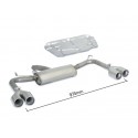 Silencioso trasero doble acero inox Ragazzon Alfa Romeo GIULIETTA(940) 1.6JTDM2 (77KW) 2010 - 2015