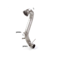 Tube suppression catalyseur groupe n en inox Mercedes GLA (X156) 45AMG 4MATIC (280kW) 2015 - 2018
