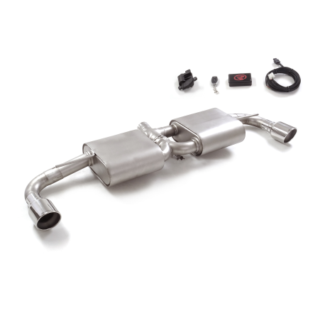 Silencioso trasero doble en acero inox Alfa Romeo 4C 1750TB (177kW) 2013 - 2020