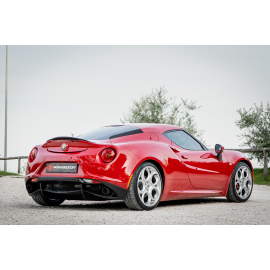 Escape trasero doble en acero inox Alfa Romeo 4C 1750TB (177kW) 2013 - 2020