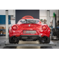 Escape trasero doble en acero inox Alfa Romeo 4C 1750TB (177kW) 2013 - 2020