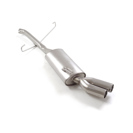 Tramo intermedio  + Silencioso trasero en acero inox Fiat Barchetta (typ183) 1995 1.8i 16V (96kW) Euro3 2001 - 2006