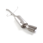 Tramo intermedio  + Silencioso trasero en acero inox Fiat Barchetta (typ183) 1995 1.8i 16V (96kW) Euro3 2001 - 2006