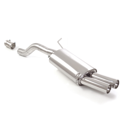 Silencioso trasero en acero inox con salidas redondas Volkswagen Polo Mk6 (typ AW) 2.0TSI GTi (147kW) 11/2018 - 11/2020