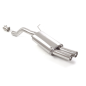 Silencioso trasero en acero inox con salidas redondas Volkswagen Polo Mk6 (typ AW) 2.0TSI GTi (147kW) 11/2018 - 11/2020
